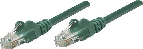 Intellinet 735780 RJ45 Netzwerkkabel, Patchkabel CAT 6 S/FTP 10.00m Grün vergoldete Steckkontakte 1 von Intellinet