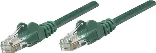 Intellinet 735964 RJ45 Netzwerkkabel, Patchkabel CAT 6 S/FTP 20.00m Grün vergoldete Steckkontakte 1 von Intellinet