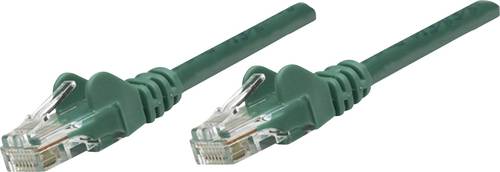 Intellinet 736046 RJ45 Netzwerkkabel, Patchkabel CAT 6 S/FTP 30.00m Grün vergoldete Steckkontakte 1 von Intellinet