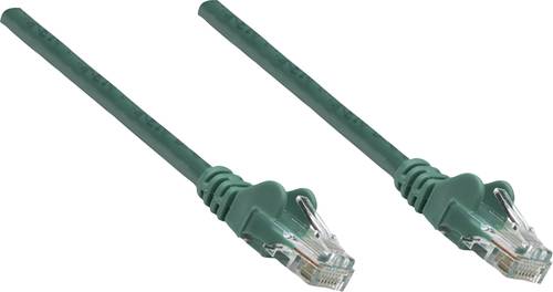 Intellinet 737340 RJ45 Netzwerkkabel, Patchkabel CAT 5e U/UTP 0.25m Grün von Intellinet