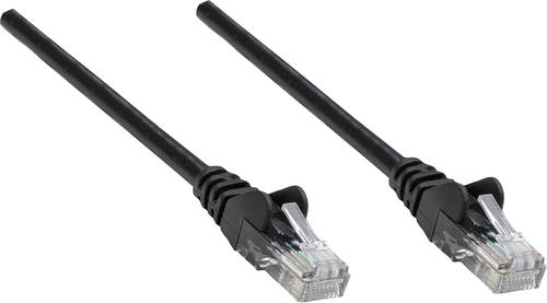 Intellinet 739795 RJ45 Netzwerkkabel, Patchkabel CAT 6 S/FTP 0.25m Schwarz Folienschirm, Geflechtsch von Intellinet