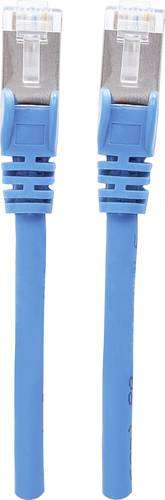 Intellinet 740791 RJ45 Netzwerkkabel, Patchkabel CAT 6a S/FTP 1.50m Blau Folienschirm, Geflechtschir von Intellinet