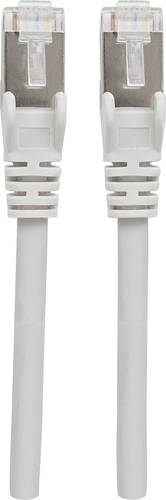 Intellinet 740869 RJ45 Netzwerkkabel, Patchkabel CAT 6a S/FTP 3.00m Grau Folienschirm, Geflechtschir von Intellinet