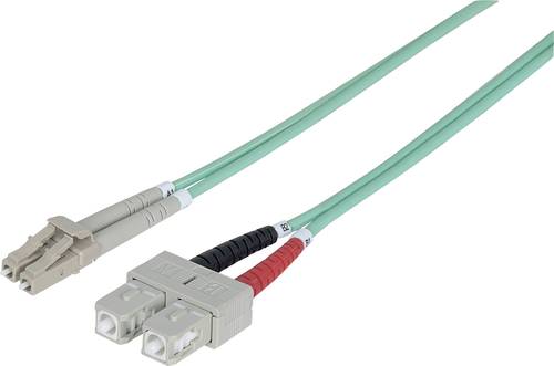 Intellinet 750165 Glasfaser LWL Anschlusskabel [1x LC-Stecker - 1x SC-Stecker] 50/125 µ Multimode O von Intellinet