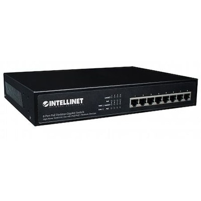 Intellinet 8-Port PoE+ Web Managed Desktop Switch davon 8x PoE+ max. 140W von Intellinet