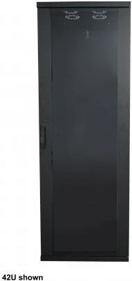 Intellinet Basic - Schrank - bodenstehend - Schwarz, RAL 9005 - 32U - 48,3 cm (19) (715386) von Intellinet