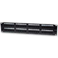 Intellinet Cat6 Patch Panel - Patch Panel - RJ-45 X 48 - Schwarz - 2U - 48 Ports (560283) von Intellinet