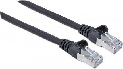 Intellinet High Performance - Netzwerkkabel - RJ-45 (M) bis RJ-45 (M) - 20,0m - SFTP -Cat.7 Rohkabel (Kabel) / CAT 6a (Anschlüsse) - halogenfrei, ohne Haken - Schwarz (741163) von Intellinet