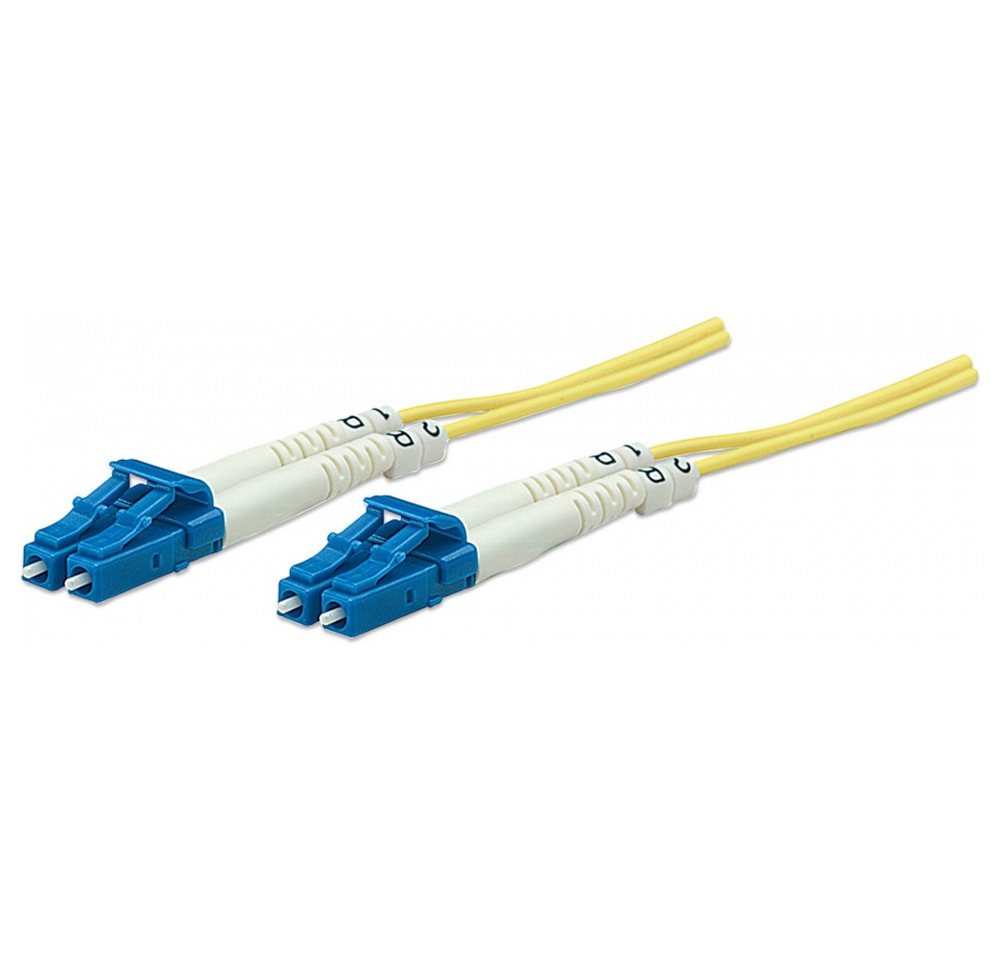 Intellinet Intellinet LWL LC-LC OS2 Kabel 2 m Netzwerkverbindung Glasfaserkabel, LC > LC, LC > LC, Hochgeschwindigkeits-LWL-Kabel mit LC-Anschlüssen von Intellinet