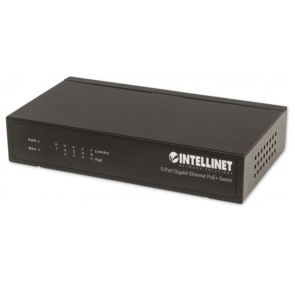 Intellinet Intellinet PoE+ Switch 5-Port Gigabit 60W WLAN-Router, PoE+ Unterstützung Intellinet Intellinet PoE+ Switch 5-Port Gigabit 60W WLAN-Router, PoE+ Unterstützung von Intellinet