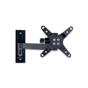 Intellinet Manhattan Universal Flat-Panel TV Articulating Wall Mount - Befestigungskit (Wandmontage) - Aluminium - Schwarz - Bildschirmgröße: 33 - 76,2 cm (13 - 76,20cm (30)) - Montageschnittstelle: 100 x 100 mm, 75 x 75 mm (423700) von Intellinet