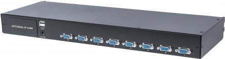 Intellinet Modular 8-Port VGA KVM Switch - KVM-Switch - 8 x KVM port(s) - Desktop, an Rack montierbar (507776) - Sonderposten von Intellinet