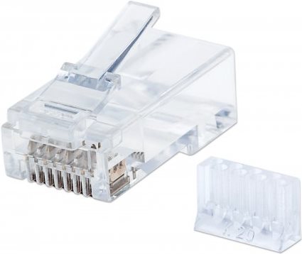 Intellinet Modular Plug - Netzwerkanschluss - RJ-45 (M) - UTP - CAT 6 - robust (Packung mit 90) von Intellinet