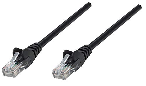 Intellinet Netzwerkkabel Cat5e SF/UTP CCA Cat5e kompatibel 0,25m Schwarz RJ-45 Stecker/RJ-45 Stecker von Intellinet