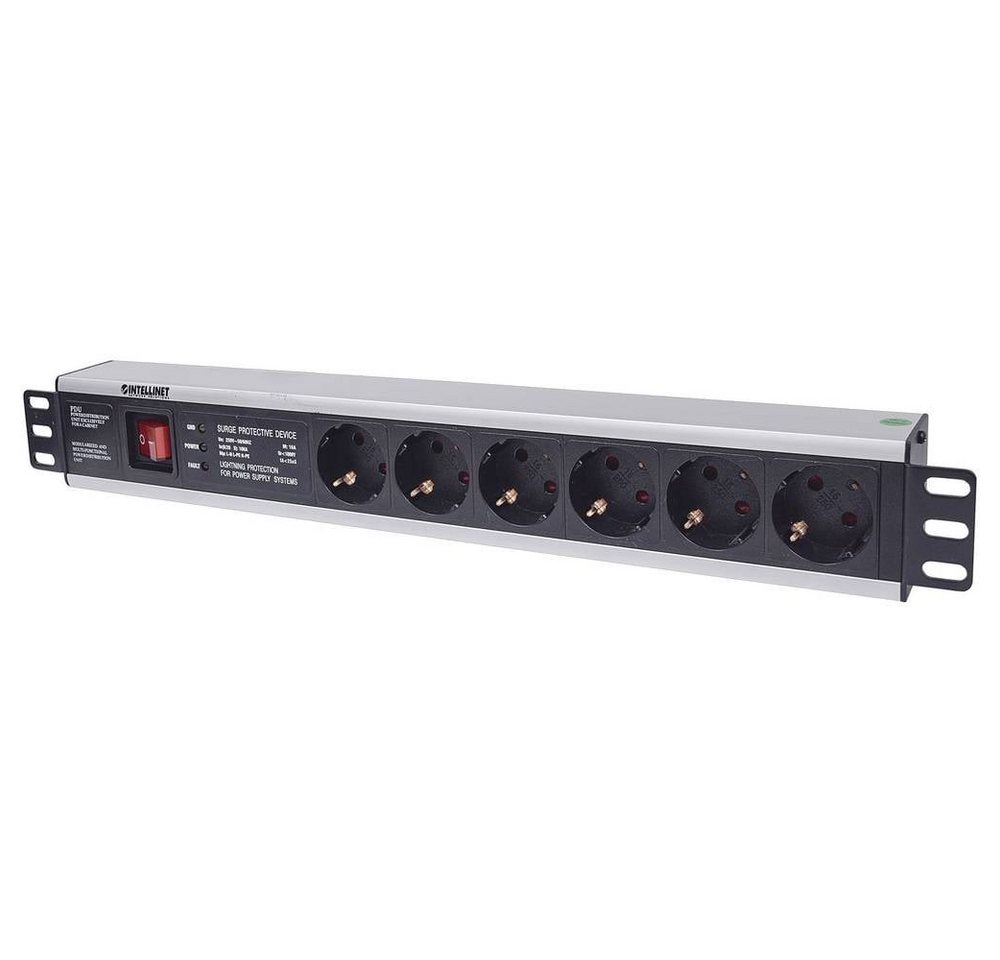Intellinet Netzwerkschrank 19″ 6-fach Steckdosenleiste, Schutzkontaktstecker, Überspannungsschutz Intellinet Netzwerkschrank 19″ 6-fach Steckdosenleiste, Schutzkontaktstecker, Überspannungsschutz von Intellinet
