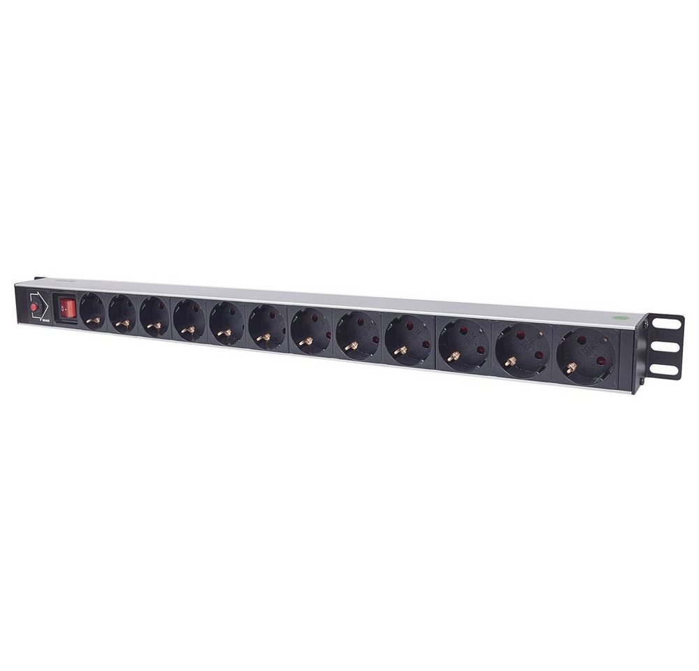 Intellinet Netzwerkschrank Intellinet 714044 19 Zoll Netzwerkschrank-Steckdosenleiste 1 HE Schu von Intellinet
