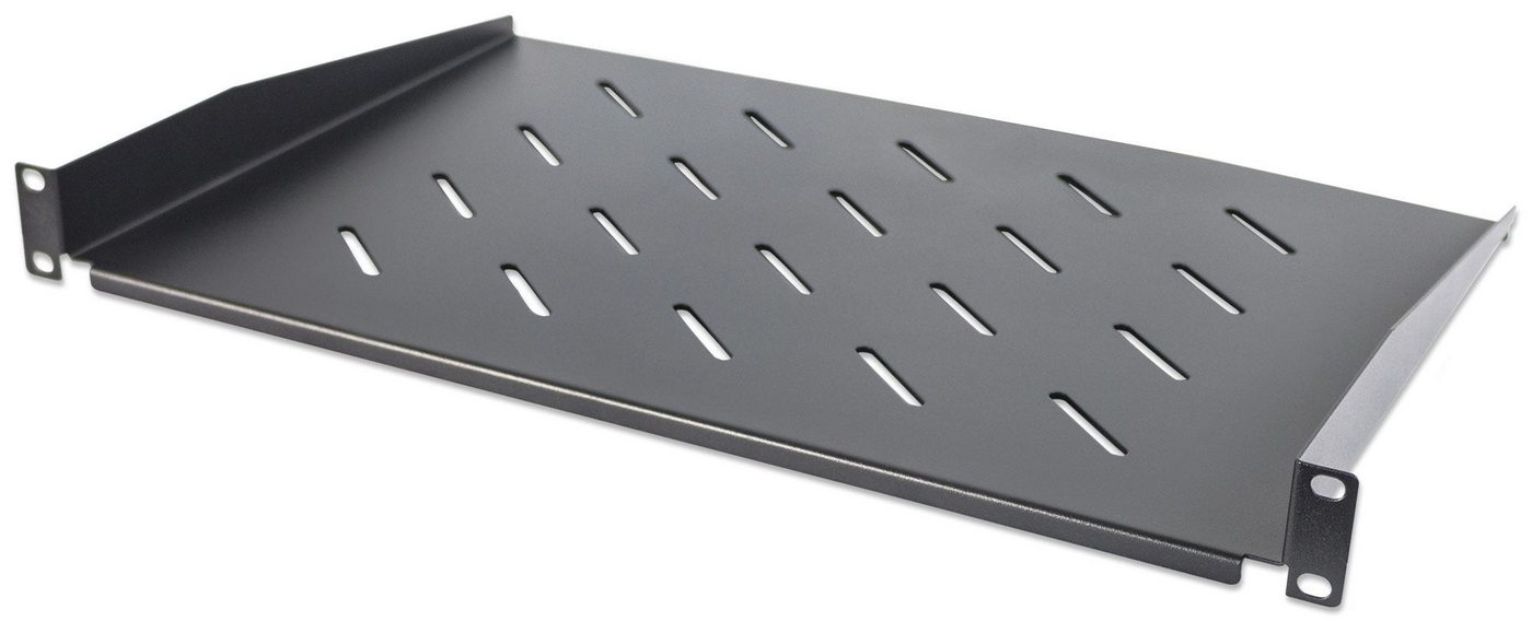Intellinet PC-Gehäuse Intellinet 19" Fachboden 350mm Frontmont. 1HE perforiert sw von Intellinet