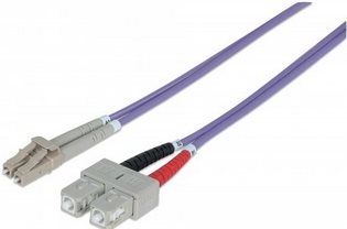 Intellinet - Patch-Kabel - LC Multi-Mode (M) - SC multi-mode (M) - 5,0m - Glasfaser - 50/125 Mikrometer - OM4 - halogenfrei - violett (751056) von Intellinet