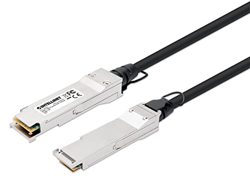 Intellinet QSFP+ 40G Passives DAC Twinax-Kabel QSFP+ auf QSFP+, 1 m, MSA-konform für maximale Kompatibilität, Direct Attach Copper, AWG 30, schwarz Intellinet QSFP+ 40G Passives DAC Twinax-Kabel QSFP+ auf QSFP+, 1 m, MSA-konform für maximale Kompatibilität, Direct Attach Copper, AWG 30, schwarz von Intellinet