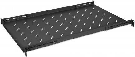 Intellinet - Rack - Regal - 48,30cm (19) variable rails, fixed mounting - Schwarz, RAL 9004 - 1U - 48,3 cm (19) (714716) von Intellinet