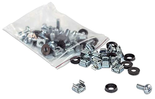 Intellinet Schraubensatz 100er Pack bestehend aus 100 x M6 Kaefigmuttern 100 x M6 Schrauben 100 x Kunststoffunterlegscheiben Intellinet Schraubensatz 100er Pack bestehend aus 100 x M6 Kaefigmuttern 100 x M6 Schrauben 100 x Kunststoffunterlegscheiben von Intellinet