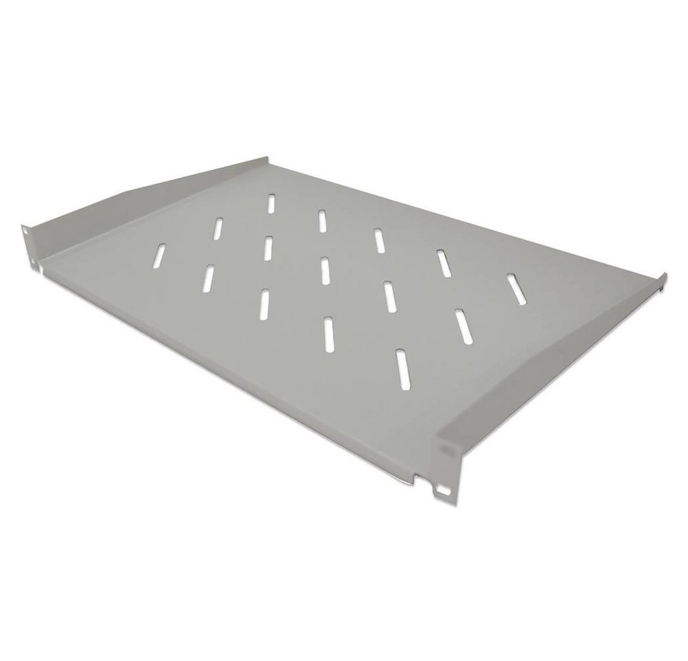 Intellinet Serverschrank 19" Fachboden Frontmontage, 1 HE 300 mm Tief perforiert grau von Intellinet