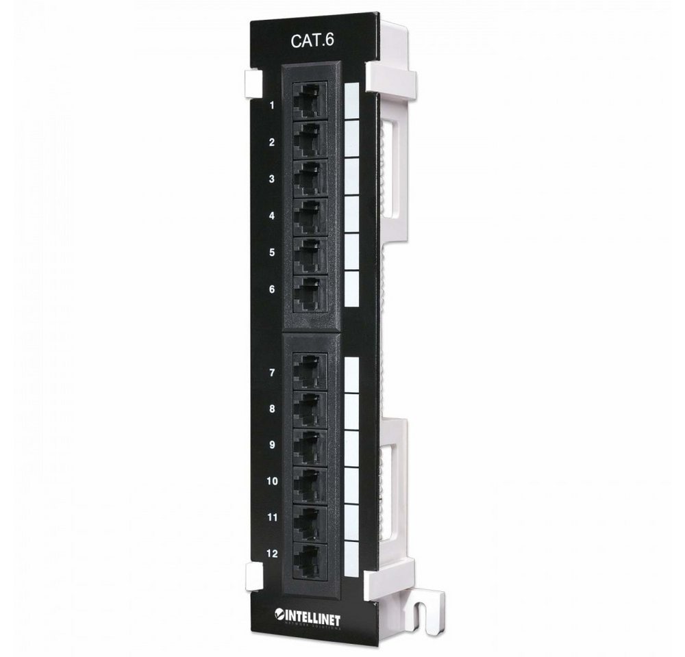 Intellinet Stylischer Rucksack für Alltag und Reisen. Netzwerk-Patch-Panel (12-Port Patchpanel, Robuste Bauweise und einfache Installation) von Intellinet