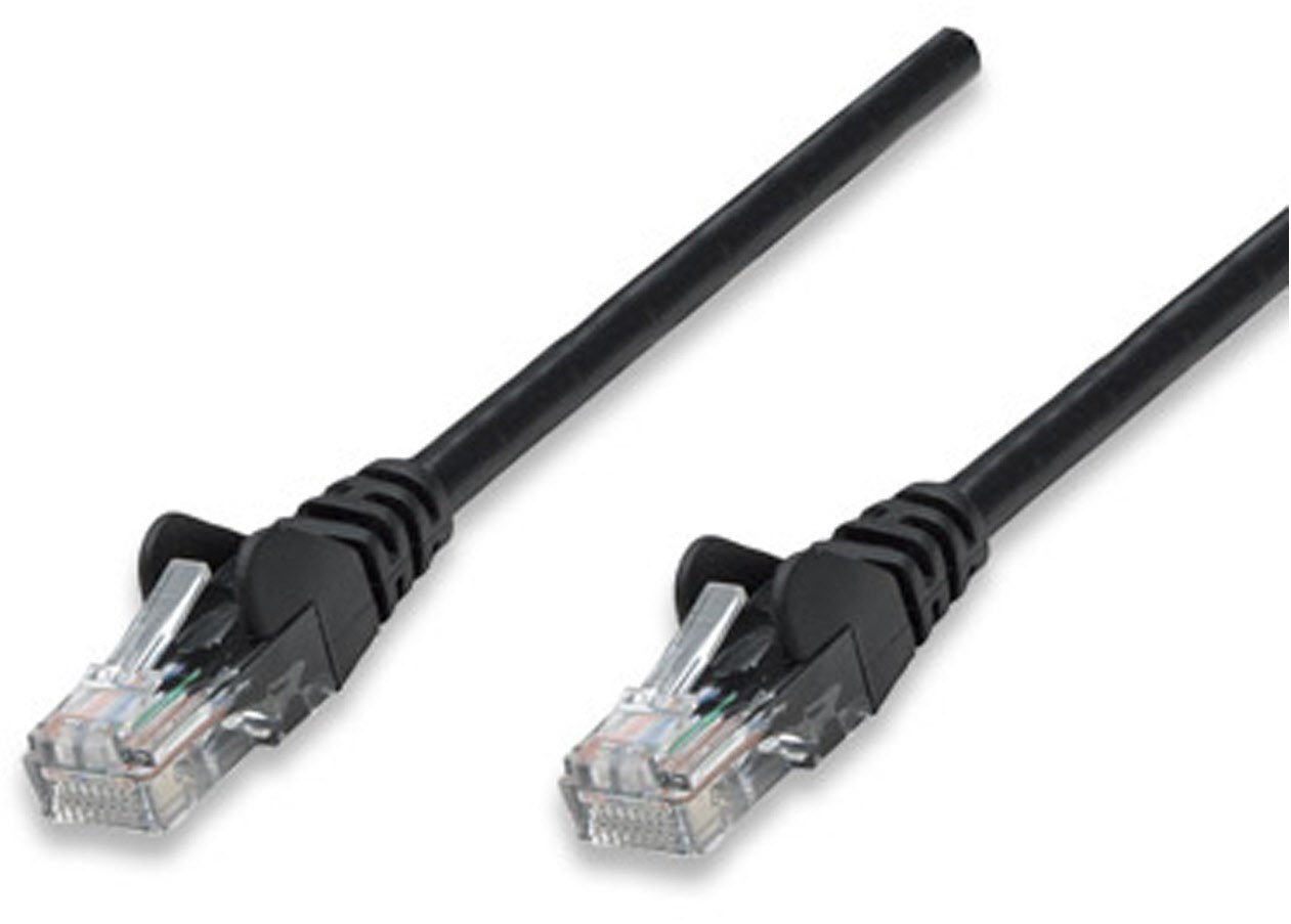 Patchkabel RJ45 U/UTP Cat5e (5 m) schwarz Hebelschutz von Intellinet