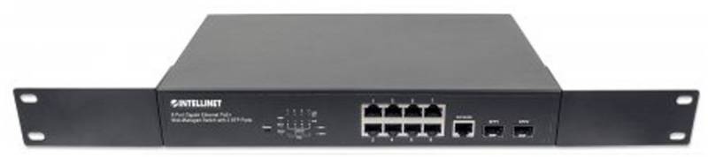 PoE+ 8-Port  2x SFP-Port Gigabit Ethernet Switch von Intellinet