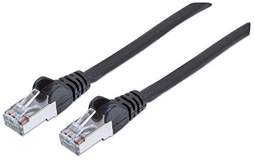 intellinet 740562 Netzwerkkabel Cat7-Rohkabel mit Cat6a-Stecker 100% Kupfer LS0H 0,25m schwarz von Intellinet