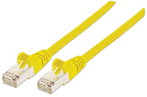 intellinet 740647 Netzwerkkabel Cat7-Rohkabel mit Cat6a-Stecker 100% Kupfer LS0H 0,5m gelb von Intellinet