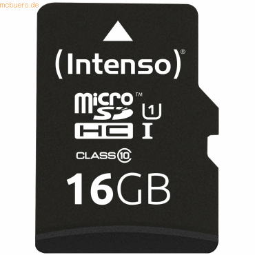 Intenso International Intenso 16GB microSDHC Class10 UHS-I Premium + S von Intenso International