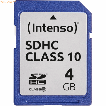 Intenso International Intenso 4GB SDHC Class 10 Secure Digital Card Intenso International Intenso 4GB SDHC Class 10 Secure Digital Card von Intenso International