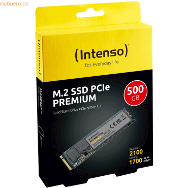 Intenso International Intenso 500GB Solid State Drive M.2 2280 PREMIUM Intenso International Intenso 500GB Solid State Drive M.2 2280 PREMIUM von Intenso International