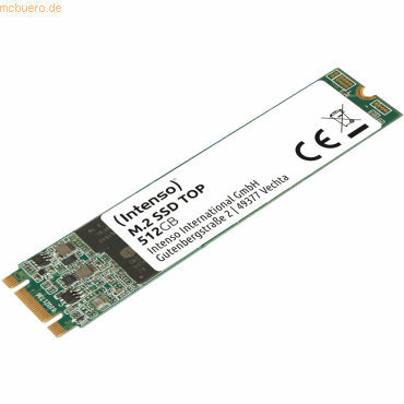 Intenso International Intenso 512GB Solid State Drive M.2 2280 TOP SAT Intenso International Intenso 512GB Solid State Drive M.2 2280 TOP SAT von Intenso International
