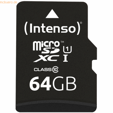 Intenso International Intenso 64GB microSDXC Class10 UHS-I Professiona von Intenso International