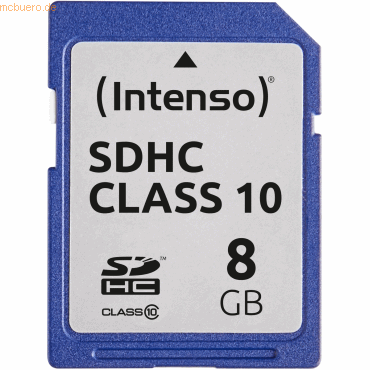 Intenso International Intenso 8GB Secure Digital Cards SD von Intenso International