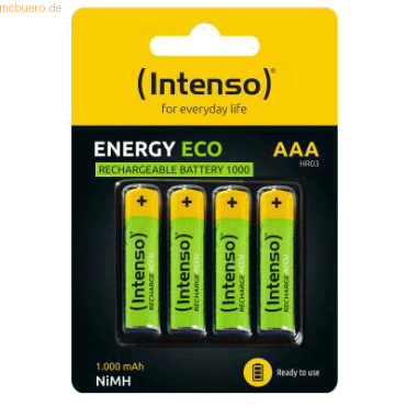Intenso International Intenso Batteries Rechargeable Eco AAA HR03 1000 von Intenso International