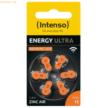 Intenso International Intenso Hörgeräte Batterien | Zink-Luft A13 6er von Intenso International