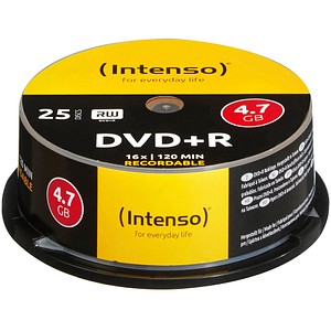 25 Intenso DVD+R 4,7 GB von Intenso