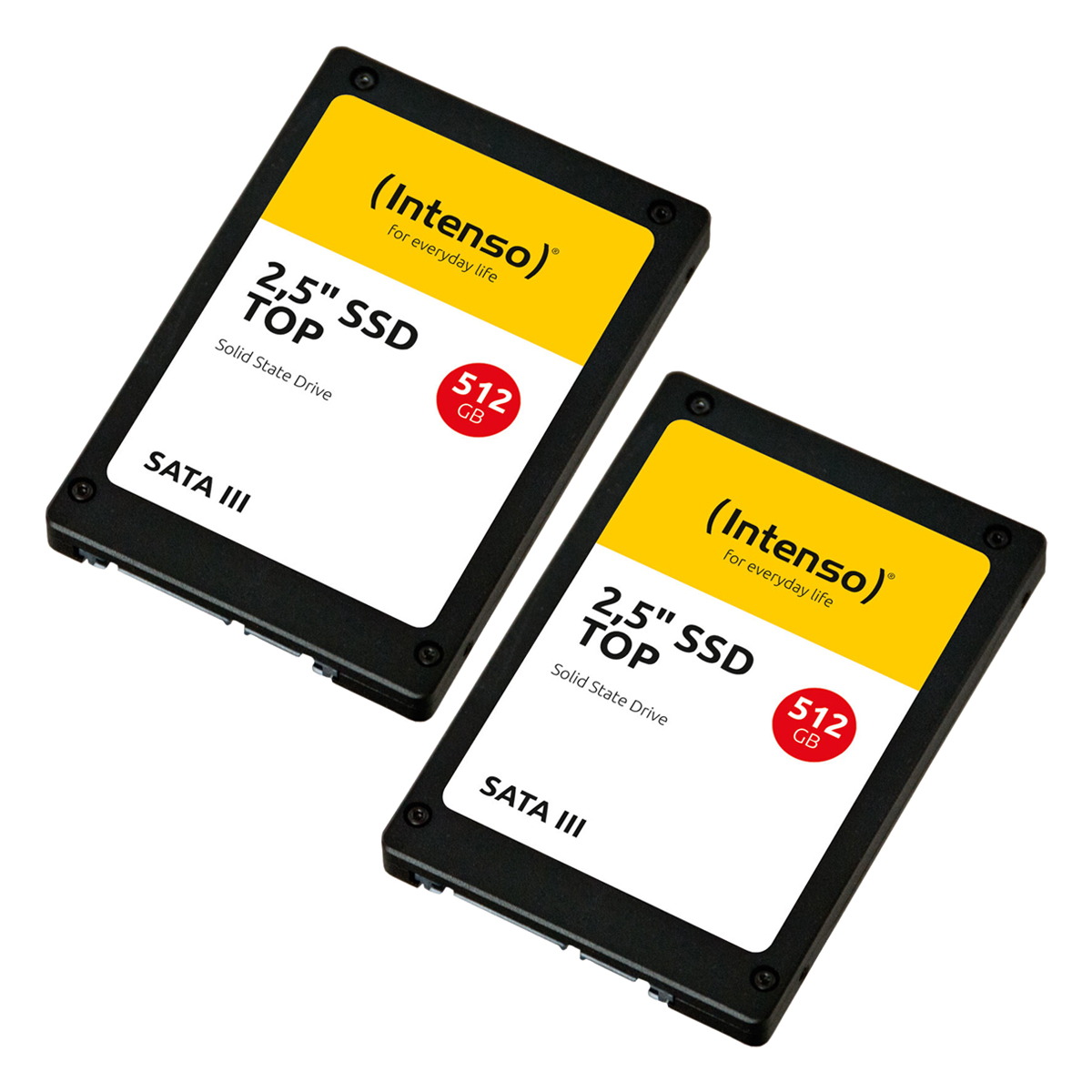 2er Pack Intenso Top Performance SSD 512GB 2.5 Zoll SATA Interne Solid-State-Drive von Intenso