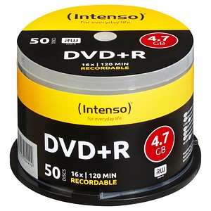 50 Intenso DVD+R 4,7 GB von Intenso