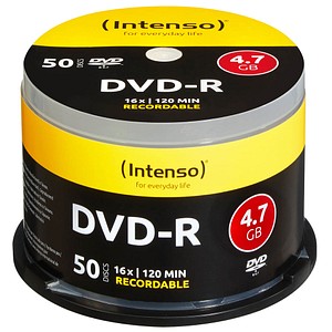 50 Intenso DVD-R 4,7 GB von Intenso