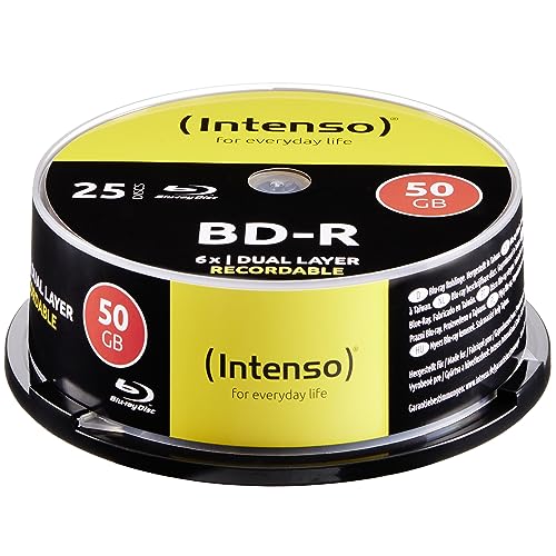Blu-Ray, 50GB – 25er Spindel von Intenso