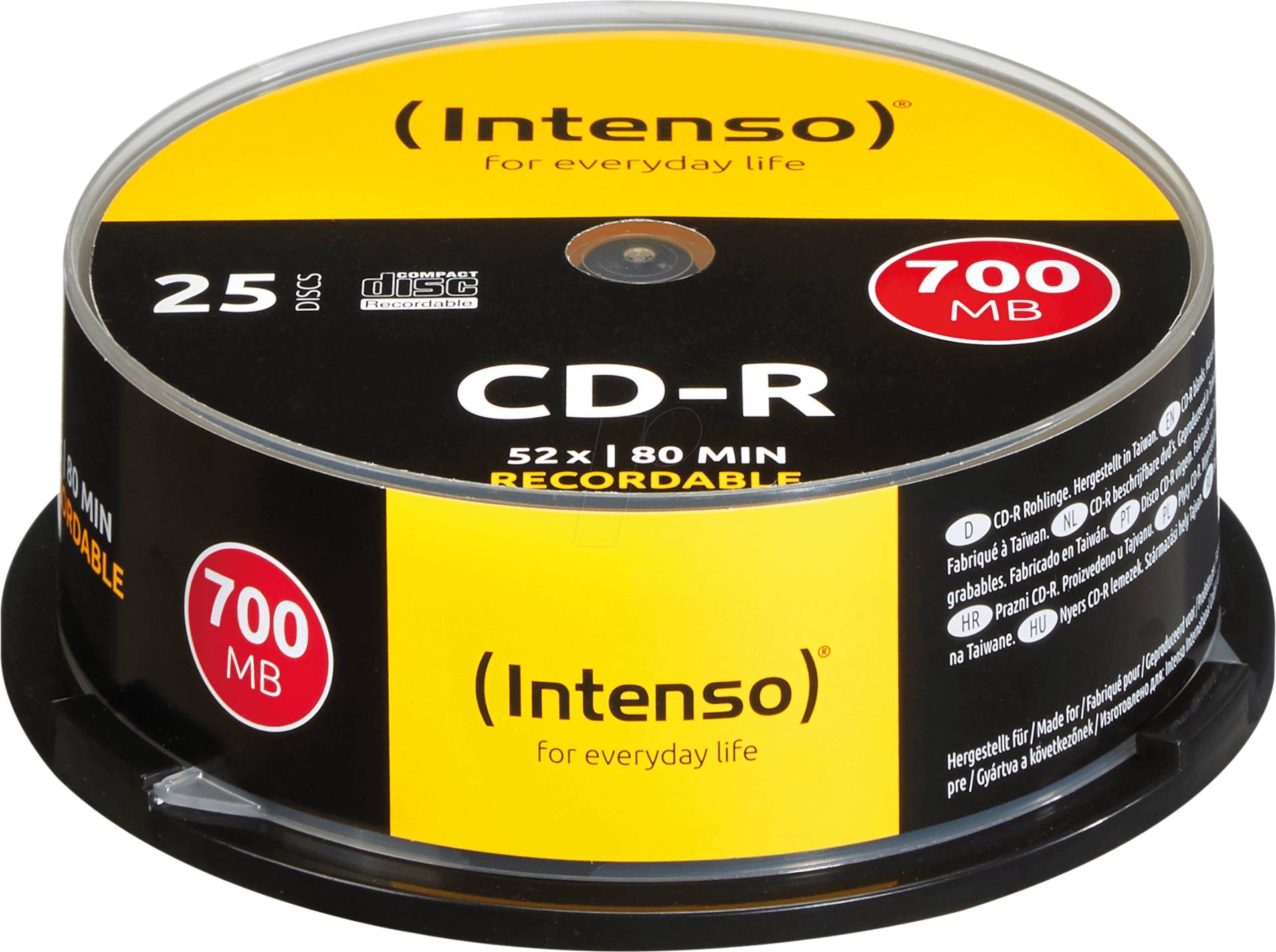 CD 8025 INT - Intenso CD-R 700MB/80min, 25-er CakeBox von Intenso