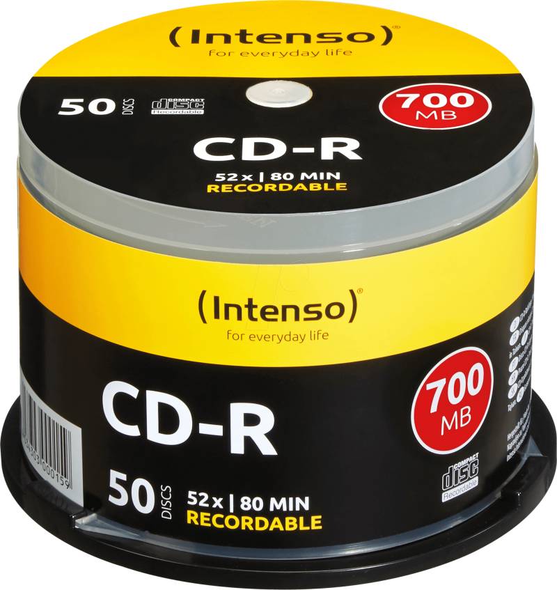 CD 8050 INT - Intenso CD-R 700MB/80MIN, 50-er von Intenso