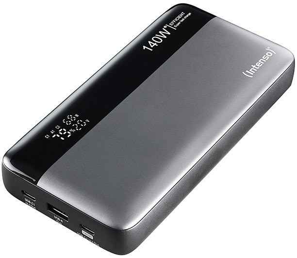 HE25000 (25.000mAh) Powerbank grau/schwarz von Intenso