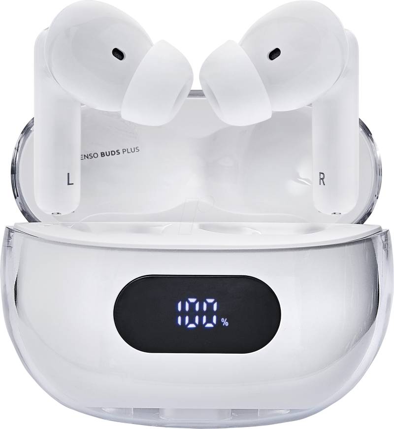 INTENSO 3720312 - Buds Plus, TWS True Wireless Kopfhörer, weiß von Intenso