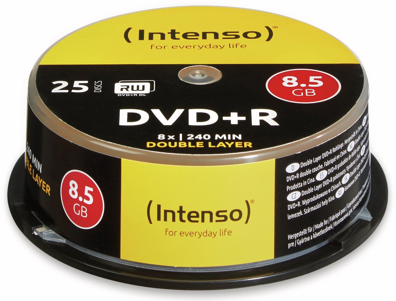 INTENSO DVD+R Spindel (DoubleLayer), 25 Stück von Intenso