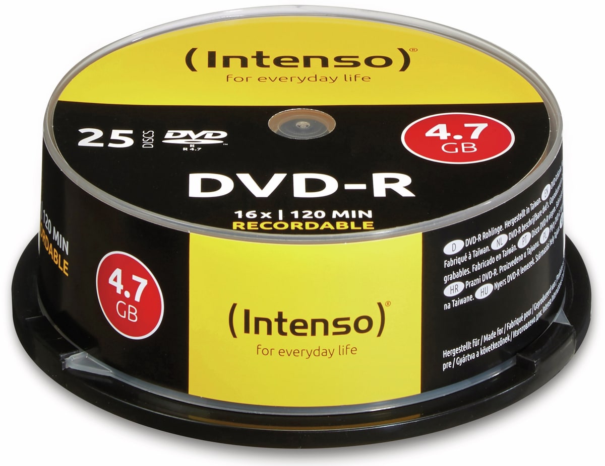INTENSO DVD-R Spindel, 25 Stück von Intenso